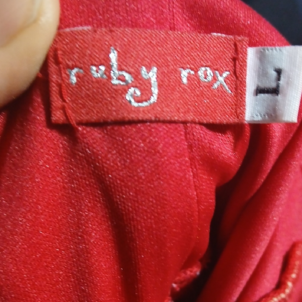 Ruby Rox Vibrant Red Dress - Picture 3 of 4